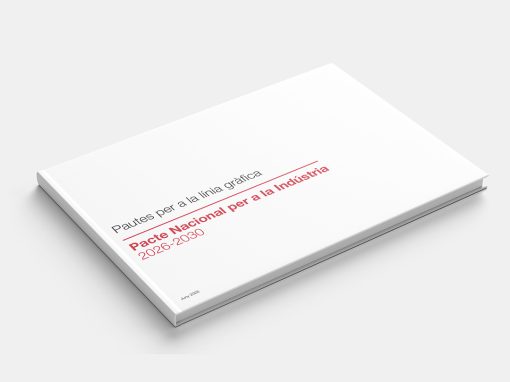 Creació de les pautes gràfiques i aplicacions per al Pacte Nacional per a la Indústria 2026-2030