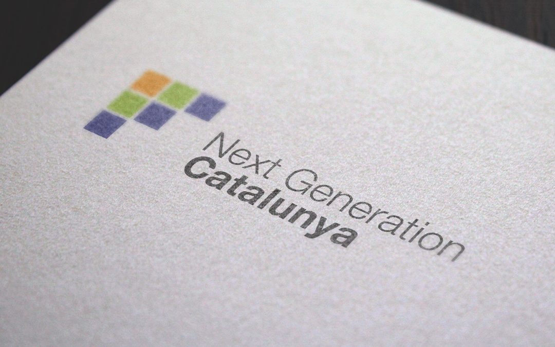Imatge corporativa per al logotip de Next Generation Catalunya